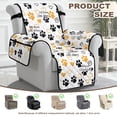 thumbnail image 6 of SCRAWLGOD Paw Heart Print Recliner Chair Cover Washable Breathable Recliner Chair Cover with Pocket Non Slip Anti Scratch Reclining Slipcover for Dogs, 6 of 7