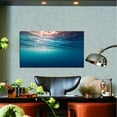 thumbnail image 4 of Under Ocean Canvas Art Deep Ocean Picture Wall Art Blue Sea Framed Painting Wall Decor For Home Office Bedroom Reeady to Hang, 4 of 6