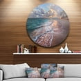 thumbnail image 2 of Palm Trees on Clear Sandy Beach Seashore 29.00" x 29.00" Photography Art Prints, by Designart, 2 of 5
