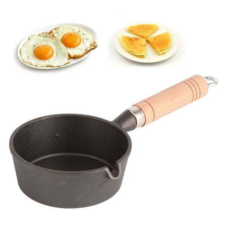 

Egg Frying Pan Mini Frying Pan Cast Iron Mini Fried Egg Pan Special Oil Pan Cooking Pan Pancake Mould Breakfast Maker for Gas Stove[13*5cm]