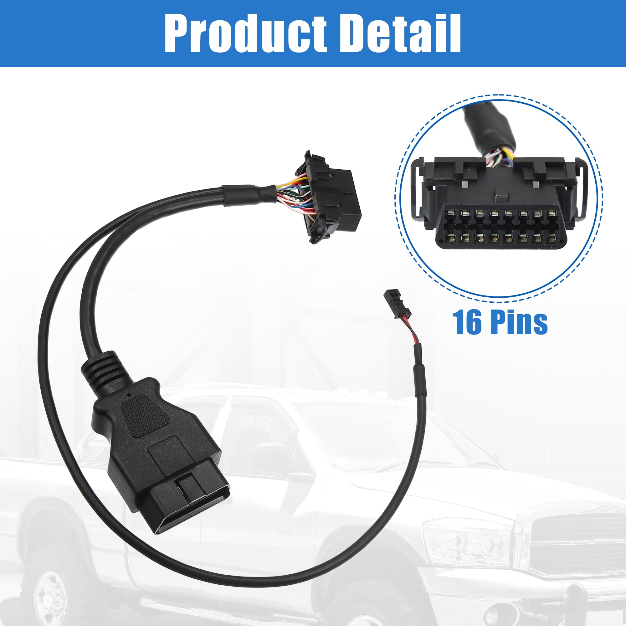 Unique Bargains Security Gate Bypass OBD2 Cable Replacement for Dodge for RAM 2018-2020