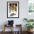 thumbnail image 3 of Art.com Aspen, CO - Colorful Skis Art Print by Lantern Press, Black Frame Wall Art, 32" x 44", 3 of 5