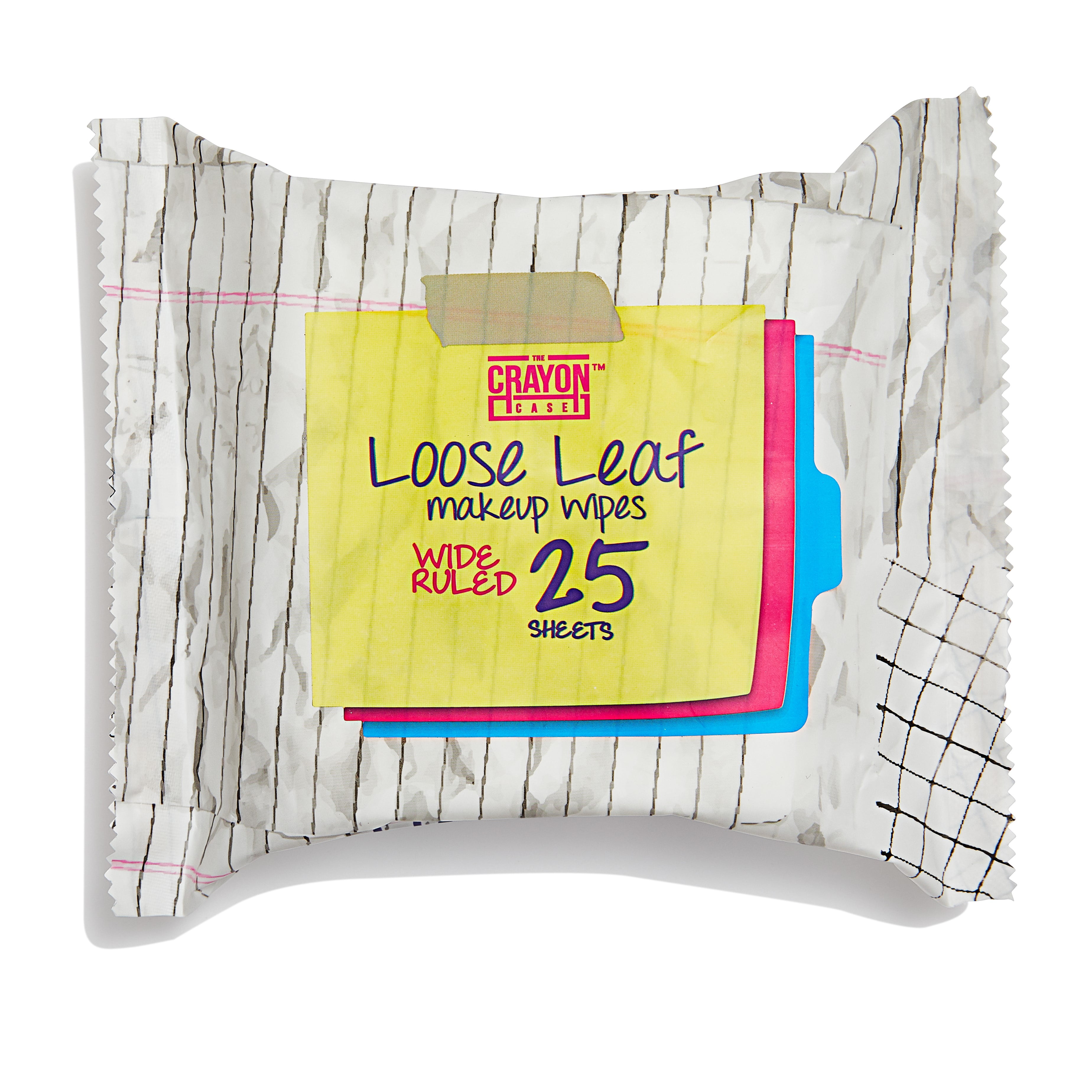 The Crayon Case Loose Leaf Makeup Remover Wipes