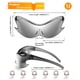 thumbnail image 5 of Gafas de Sol FEISEDY Futuristas Alienígenas Y2K Envolventes B4135, 5 of 6