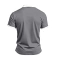 thumbnail image 4 of Breeze Polo Shirts for Men Color Block Henley Short Sleeve T Shirts Causal Athletic Golf Tees, L, 4 of 7