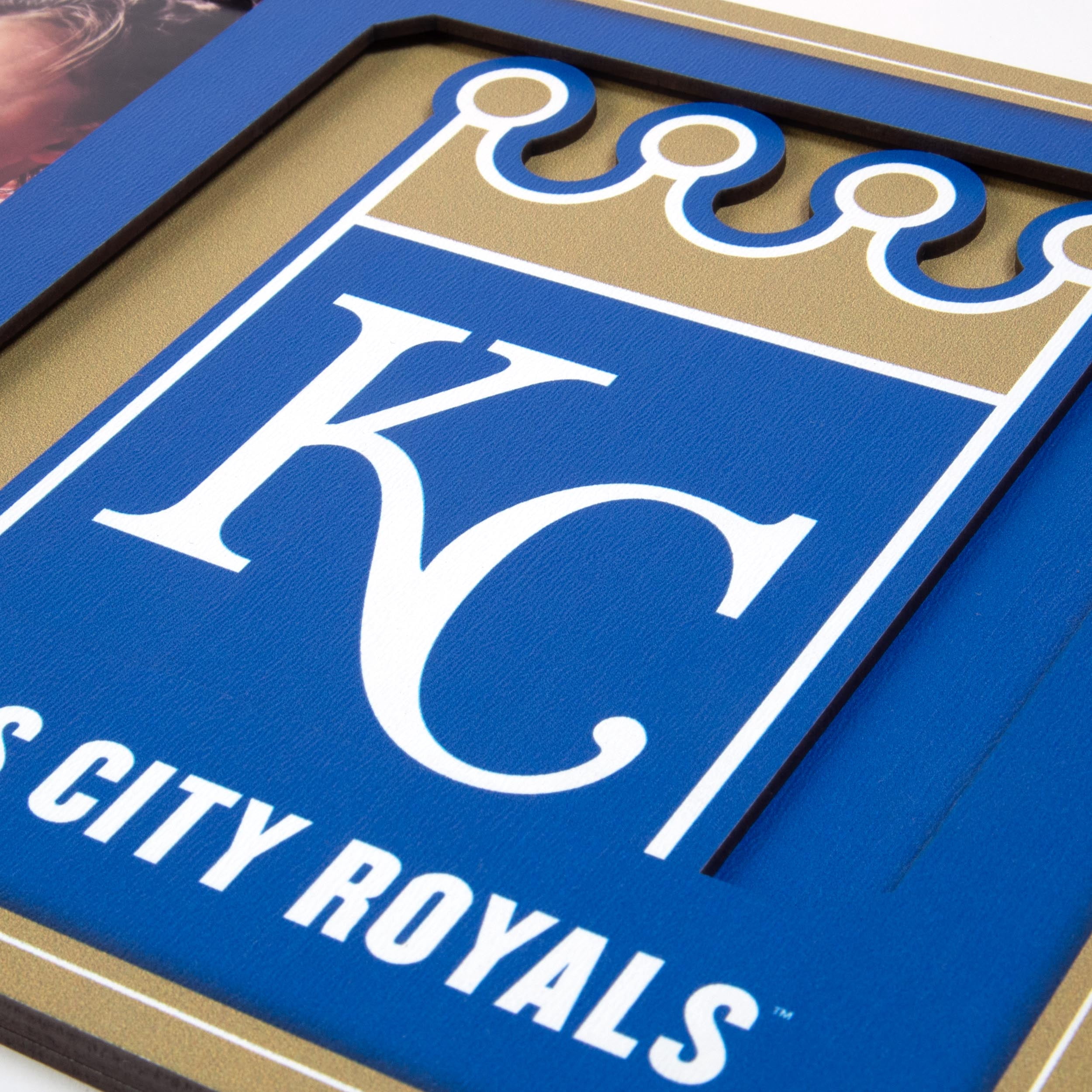 Kansas City Royals 3D Logo Picture Frame