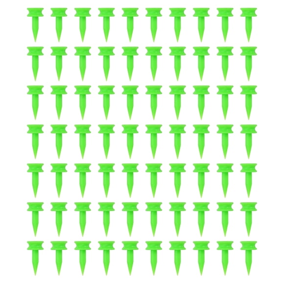 Uxcell Plastic Step Down Golf Tees, 1 Inch Unbreakable Plastic Golf Tees Bulk, 70 Pack & Green - Fitting For(Practice/Outdoor/Golf Course/Competition/Leisure)