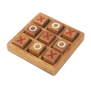 .com: Asiatic Craft 5x5 Wood Tic Tac Toe Noughts and Crosses Board  Game XOXO Family Kids Adults Game Play on Coffee Table and Living Guest  Room Decor Travel Game for Fun Indoor