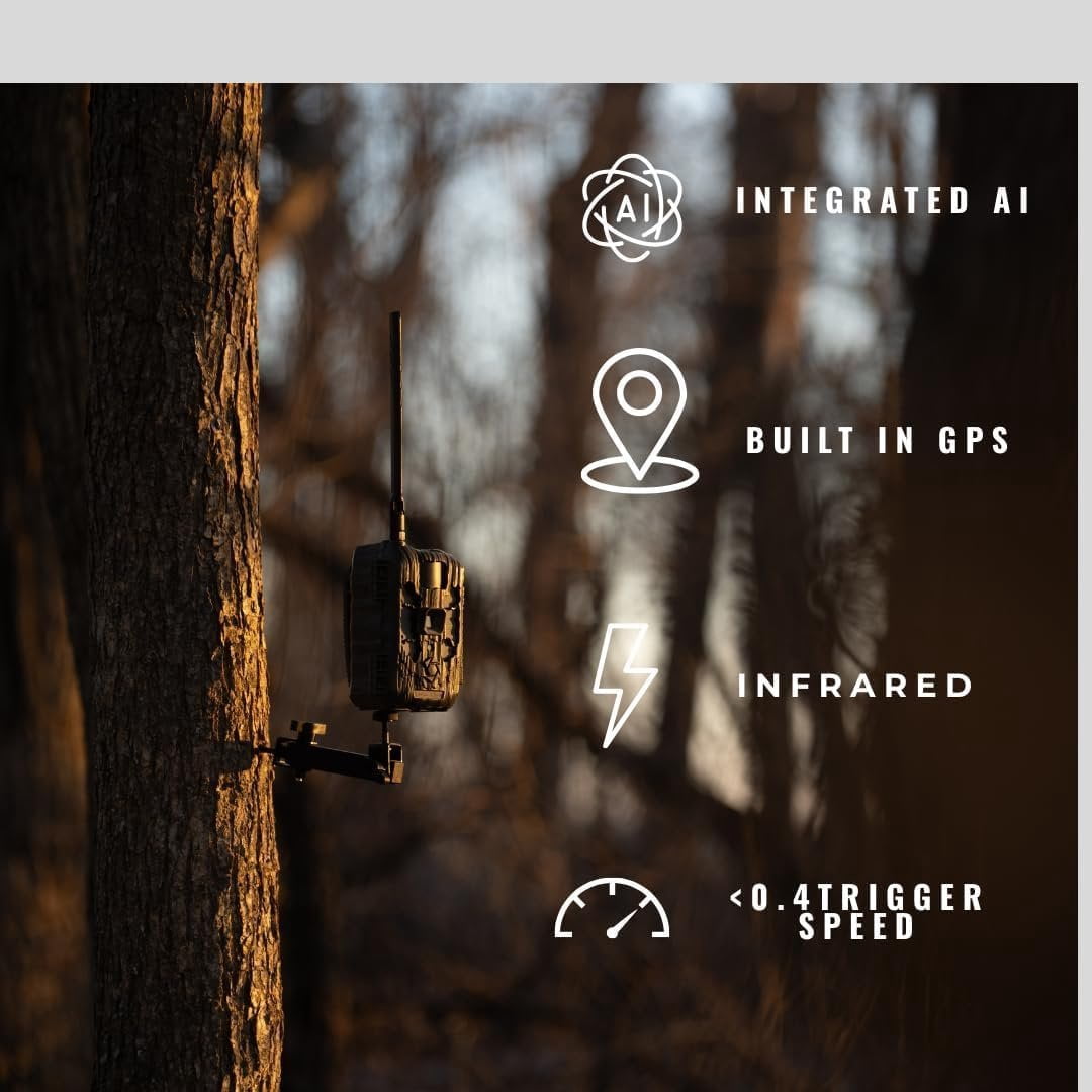 Stealth Cam Deceptor Max 2.0 Dual-Core Cellular Trail Camera  40MP Photos, 1440P Video w/Audio, NoGlow IR, 100ft Detection, GPS & DualSIM  Includes SD Card and Cleaning Cloth 2PK