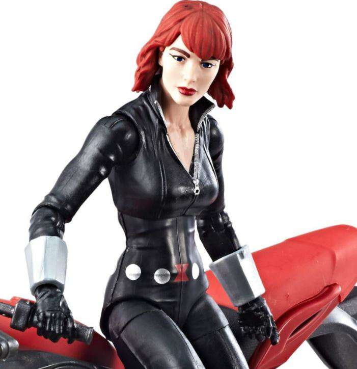Marvel Legends Series 6-inch Black Widow with Motorcycle
