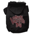 thumbnail image 4 of Mirage Pet Products 54-85 XLPK Happy Valentines Day Rhinestone Hoodies Pink XL - 16, 4 of 5