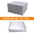 thumbnail image 2 of Dinheiro Funda para Mesa de Patio Plateada, Funda para Caja de Terraza Oxford 210D, Funda para Mesa de Exterior, Funda para Muebles Impermeable para sofá, Mesa de Centro y sillas, 2 of 6