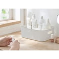 thumbnail image 7 of Trianu Desktop Storage Box, 4 Pack Plastic Storage Bin with Cutout Handles, Household Socks Cosmetics Storage Basket for Bathroom, Kitchen, Countertop, Cabinet, 9.64*6.3*3.93 in, White, 7 of 7