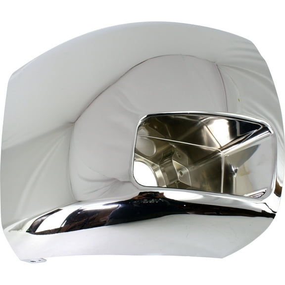 Bumper End Compatible With 2007-2010 Chevrolet Silverado 2500 HD 3500 Front, Right Passenger Plastic Chrome