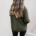 thumbnail image 4 of YueHuiYing Women's Oversized Sailor Collar Button Cardigans Chunky Knit Long Sleeve Slouchy Sweaters Coat with Pockets, 4 of 7