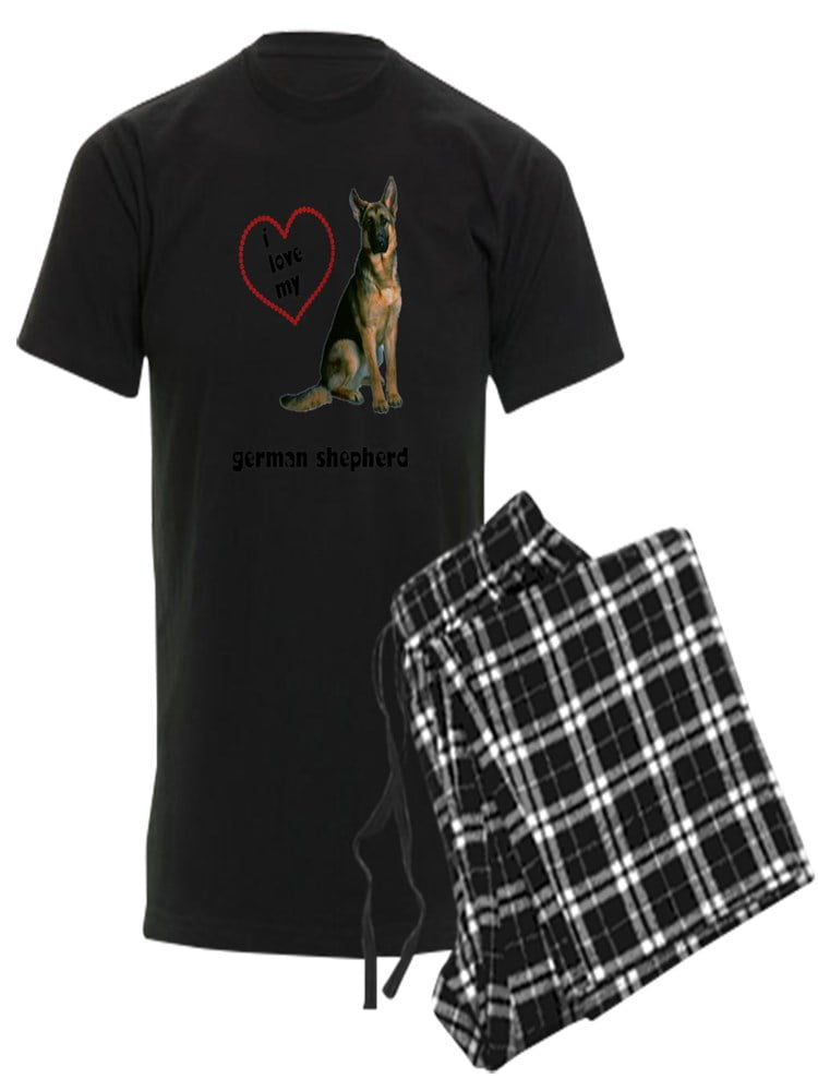 Cafepress - Fin German Shepherd Love - Men's Dark Pajamas, Size: XL