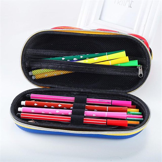Funda de lápiz de coche de carreras en 3D, estuches de dibujos animados, estuche de lápiz escolar para niños, caja de papelería, estuche de plástico Eva, bolígrafo para niños, bonitos regalos Afortunado Sencillez