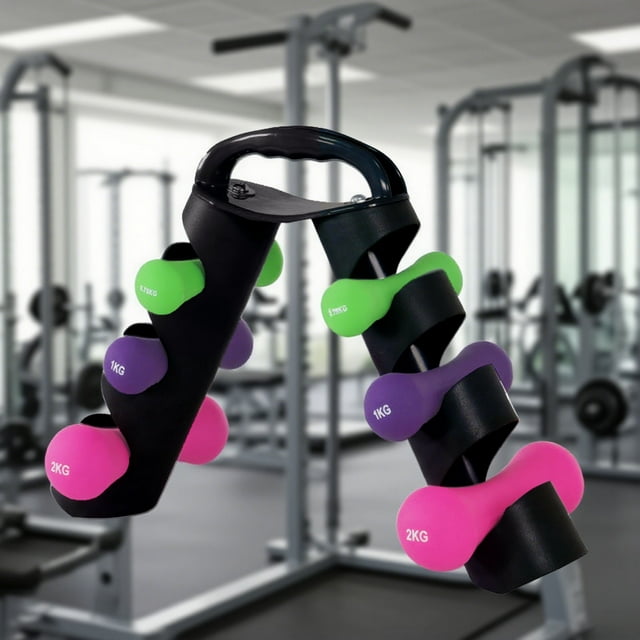 Support de Rangement pour Haltères Rotatif et Pliable, Support Vertical pour l'Entraînement de Force à la Maison et l'Organisation des Poids à Main