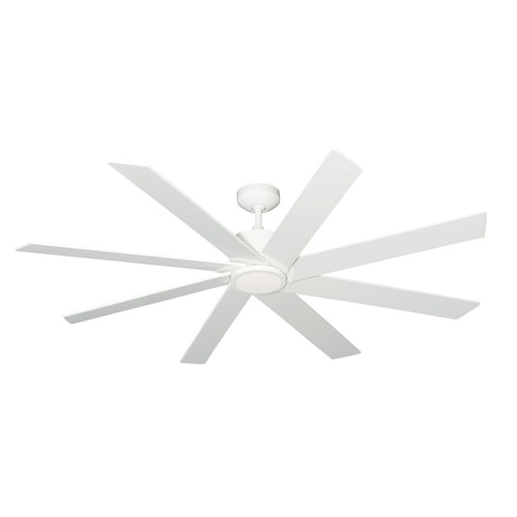 Northstar 60 in. Pure White Ceiling Fan with LED Light