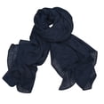 thumbnail image 2 of Bufandas de algodón para mujer Lady Light Soft Fashion Solid Bufanda Wrap Chal, algodón y lino, negro, una pieza, 2 of 5