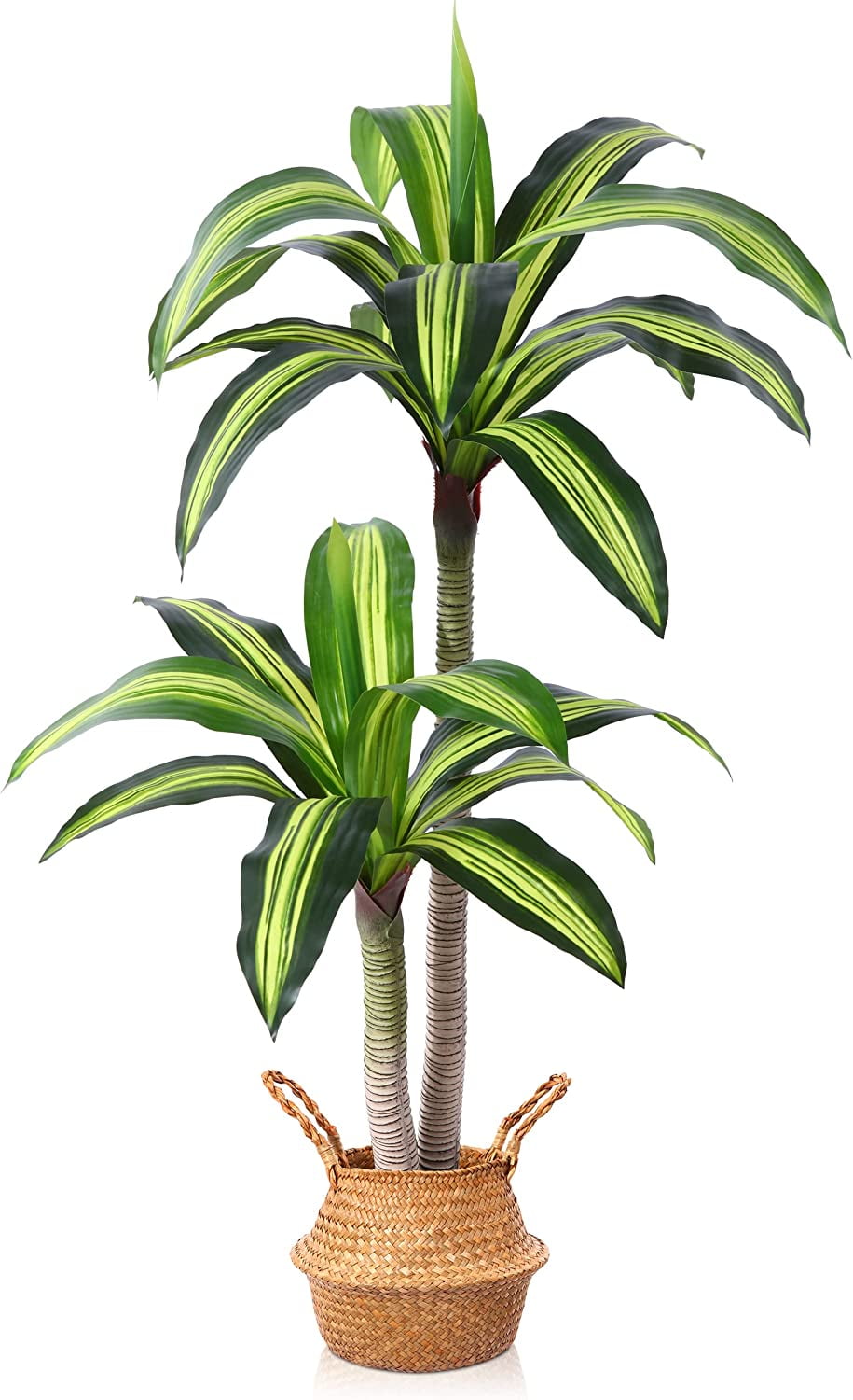 ZXNYH Artificial Plants, 6 Ft Dracaena Tree Faux Plants Indoor Outdoor