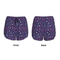 thumbnail image 5 of Lsque Dance Skull Star Printed Women's Running Shorts with Liner Pockets,Elastic Quick Dry Workout Athletic Gym Yoga Shorts,Womens High Waist Shorts-, 5 of 9
