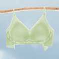 thumbnail image 2 of Zpanxa Wireless Back Closure Bra Solid Color Breathable Comfort Lightweight T-Shirt Bra for Women Everyday Wear, 2 of 4