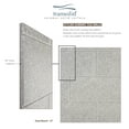 thumbnail image 6 of Transolid Swk363696 Saramar 36" W X 36" D X 96" H Three Panel Shower Wall Kit - Grey Beach, 6 of 7