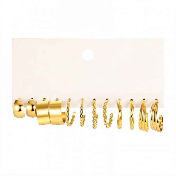 DESIGNICE 36Pairs Hypoallergenic Earrings for Women Alloy Stick on Earrings Plastic Heart Box Women Earrings Gift for Mom Style3