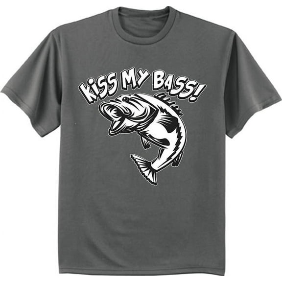 Funny T-shirt Kiss My Bass Fishing Gear Accessories