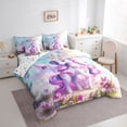 thumbnail image 2 of Erosebridal Cartoon Animal Unicorn Butterflies Twin Bedding Sets 7-Piece For Kids,Cute Princess Flowers Magical Horse Bedding Comforter Set For Boys Girls,Breathable Home Decor, 2 of 6