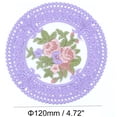 thumbnail image 2 of 6 Pcs 4.7" Fabric Coasters,Happon Fabric Crochet Coasters, Round Lace Embroidery Cup Mat with Floral Pattern for Wedding Party Decoration, 2 of 6
