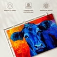 thumbnail image 6 of Elephant Stock Blue Cow Wall Art - Horizontal Canvas Wall Art - Living Room Wall Decor - Animal Canvas - Blue And Red Decor By Marion Rose - 51" x 34", 6 of 8