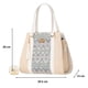 thumbnail image 3 of Bolso Yute De Mujer FANA Fauna Color Blanco Elegante La Quiero, M3989!!, 3 of 3