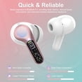 thumbnail image 2 of Auriculares inalámbricos BESNOOW Bluetooth 5.4 HiFi Stereo IP7 Rose Gold, 2 of 7