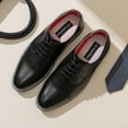 thumbnail image 3 of Bruno Marc Italy Men's Prince Classic Modern Formal Oxford Wingtip Lace Up Dress Shoes, 3 of 8