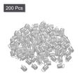 thumbnail image 3 of Uxcell 200 Pack Coil Cord Ends, 6x9mm Iron Spring Tube Cap Clasps for DIY Craft Making, Silver Tone, 3 of 6