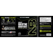 NutraBio Creatine Monohydrate Powder, Unflavored, 1000 g - Supports Muscle Energy, Recovery, and Strength