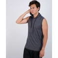 thumbnail image 2 of Real Essentials 3 Pack: Mens Dry-Fit Active Hooded Tank Top - Workout Sleeveless Hoodie Drawstring (Available in Big & Tall), 2 of 7