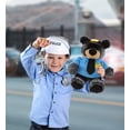 thumbnail image 4 of DolliBu Sitting Black Bear Police Officer Plush Toy - Super Soft Bear Cop Stuffed Animal Dress Up with Cute Cop Uniform & Cap Outfit - 9" Inches, 4 of 6