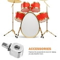 thumbnail image 6 of QIFULL 2Pcs Drum Kit Pedal Hammer Counterweight Silver Metal Replacement Drum Foot Pedal Parts, 6 of 7