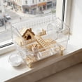 thumbnail image 4 of Small Animal Cage Double Layer Transparent Acrylic Hamster Cage Suitable for Breeding and Observation | Can Be Both Indoors and Outdoors with Detachable Ventilation Design, 4 of 6