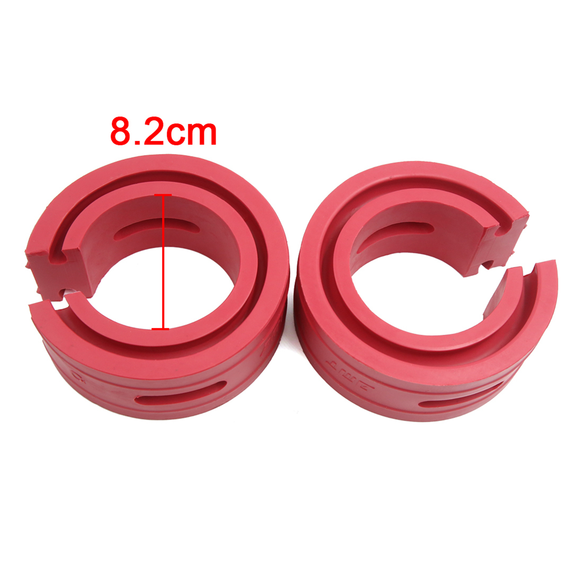 2pcs Type-C Red Car Rubber Shock Absorber Spring Bumper Buffer Power Cushion