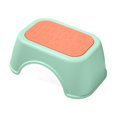 thumbnail image 1 of Taburete con escalón para niños, taburete para orinal, taburete de inodoro multifuncional, ligero y resistente, taburete de pie para baño, dormitorio, Verde, 1 of 10