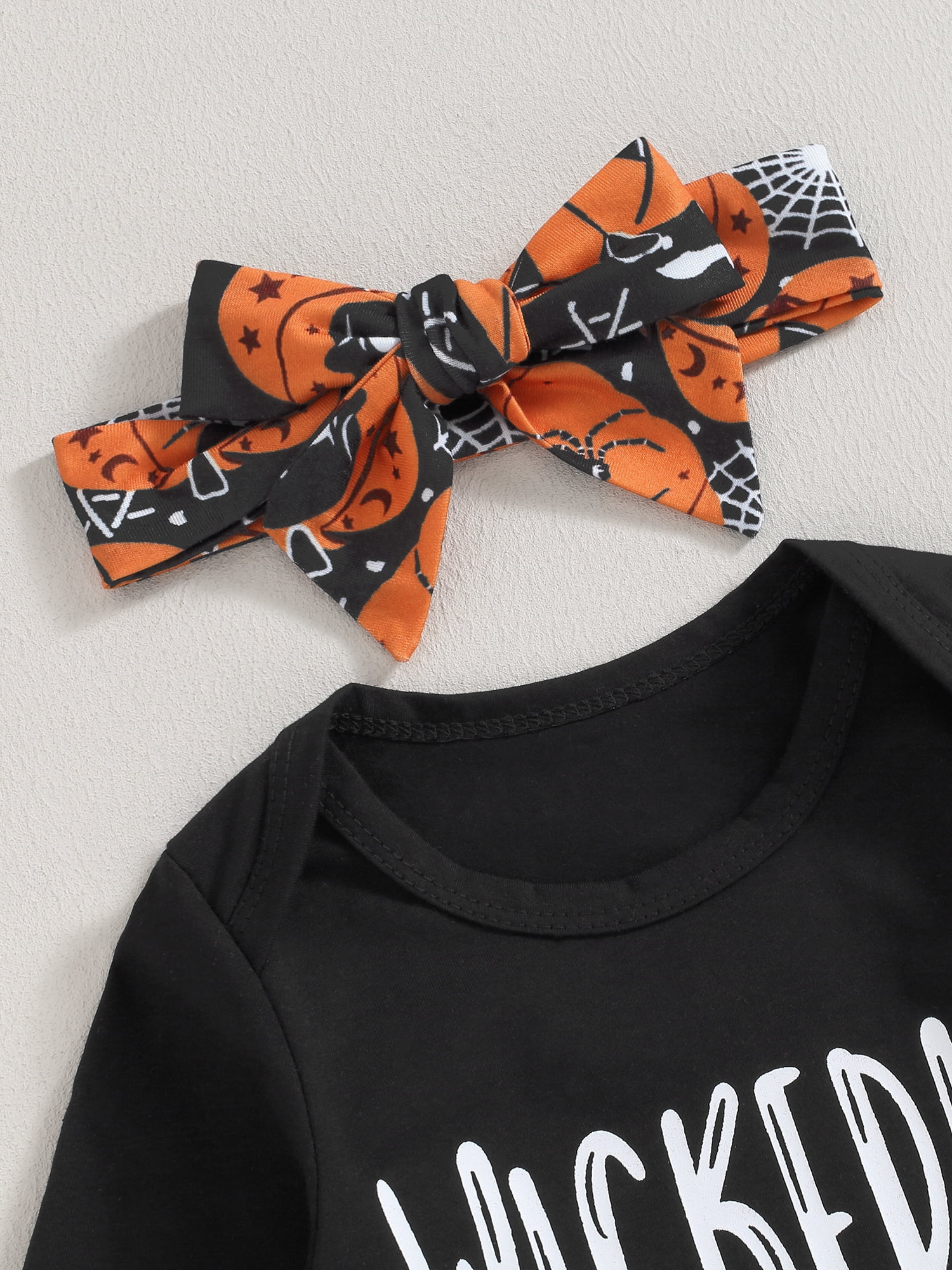 Xiaxaixu Vêtements D'Halloween Pour Bébé Garçon Combinaison à Rayures Citrouille Manches Longues Et Bonnet Pour Nourrisson Tout-Petit Tenue D'Automne