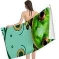 thumbnail image 2 of PHYHOO Cartoon Animal Frog Microfiber Sand Free , Pool Towels for Adults Travel Towel for 30x60in, 2 of 8