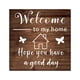 thumbnail image 2 of Adhesivo Decorativo de Madera "Bienvenido" para Pared, Sala de Estar, Puertas y Espejos, Fácil de Aplicar., 2 of 7