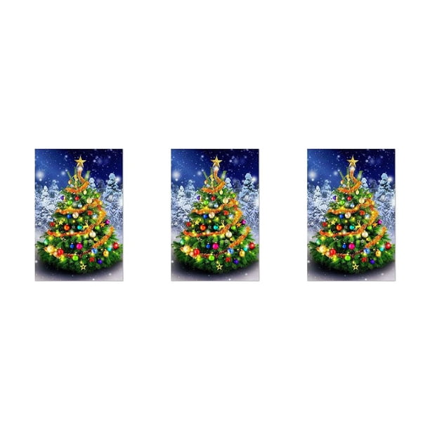 Injueey Navidad DIY diamante pintura Rhinestone pared arte vacaciones decoración regalos muñeco de nieve hogar pinturas oficina casa tipo 7 Tipo 7 3piezas Injueey CBP181990