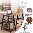 thumbnail image 3 of Comedor Industrial para 4 Personas con Mesa y 2 Bancos de MDF y Acero – Bossa Dukka, 3 of 9