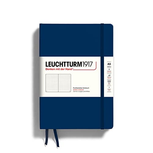 LEUCHTTURM1917 - Cuaderno tapa dura A5 puntos (az marino) - 251 páginas